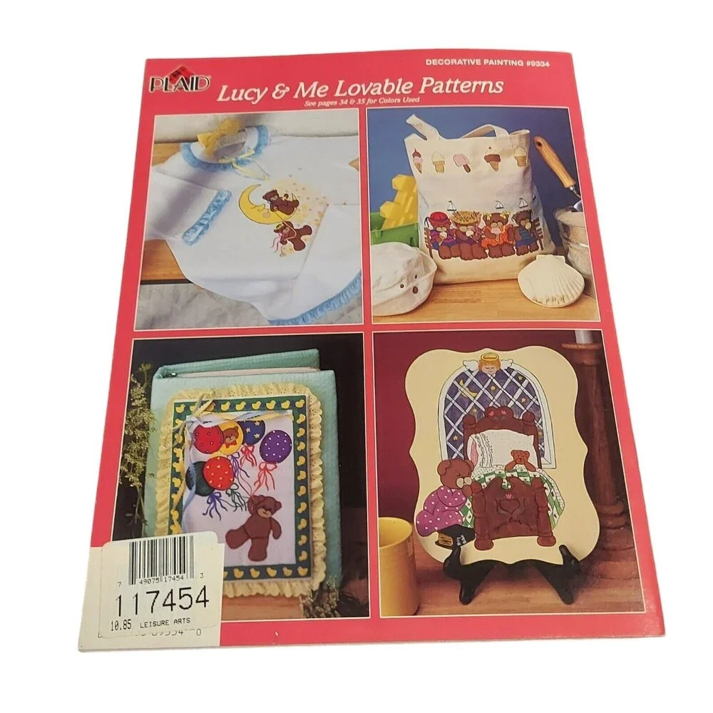1997 Plaid Lucy & Me Lovable Traceable Patterns Decorative Painting  #9334